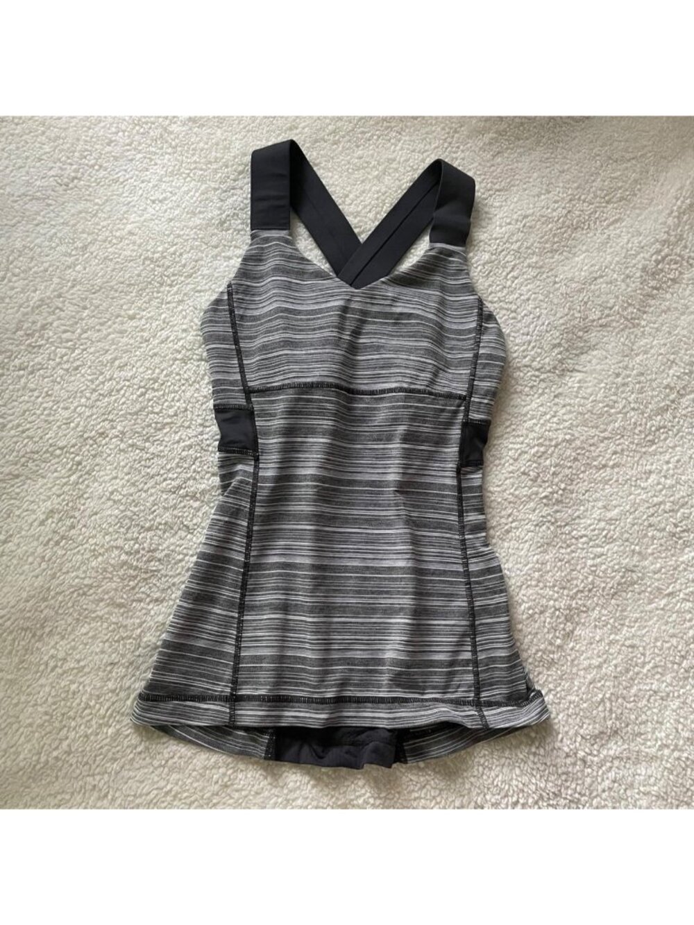 2000s Lululemon striped tank top